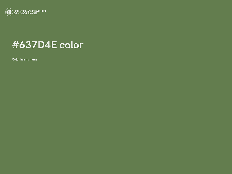 #637D4E color image