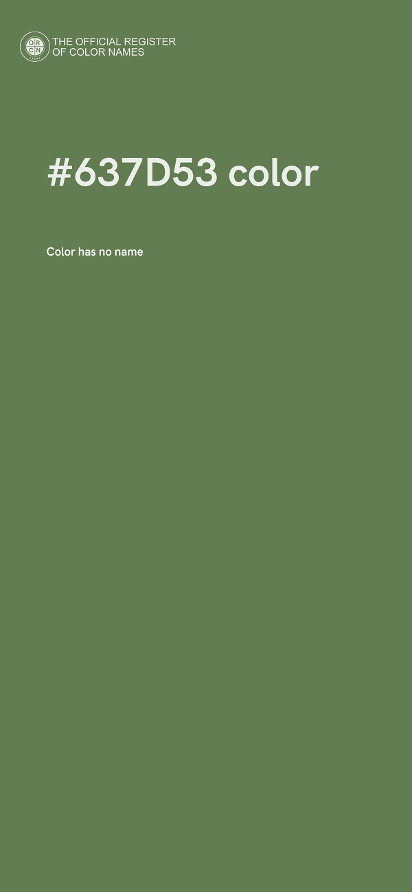 #637D53 color image