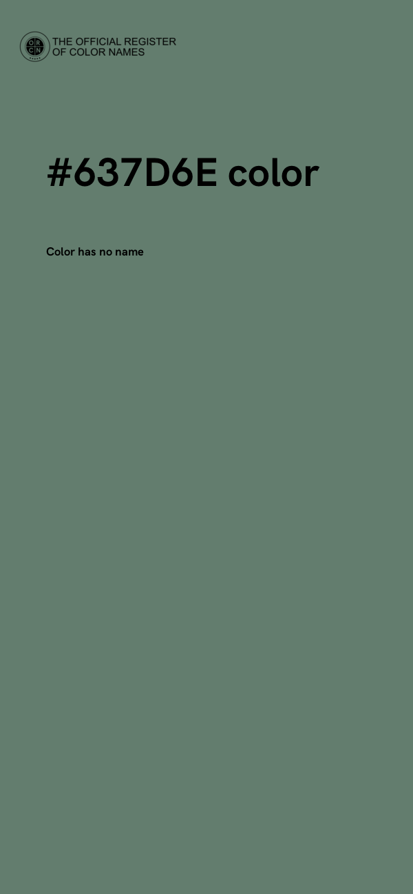 #637D6E color image