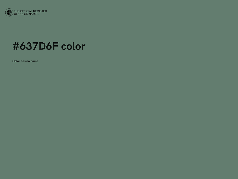 #637D6F color image