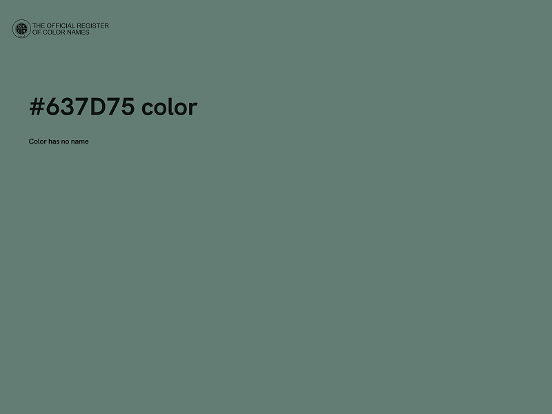 #637D75 color image