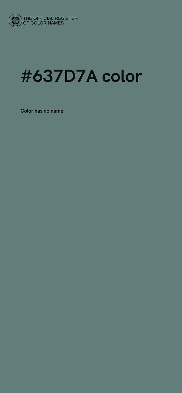 #637D7A color image