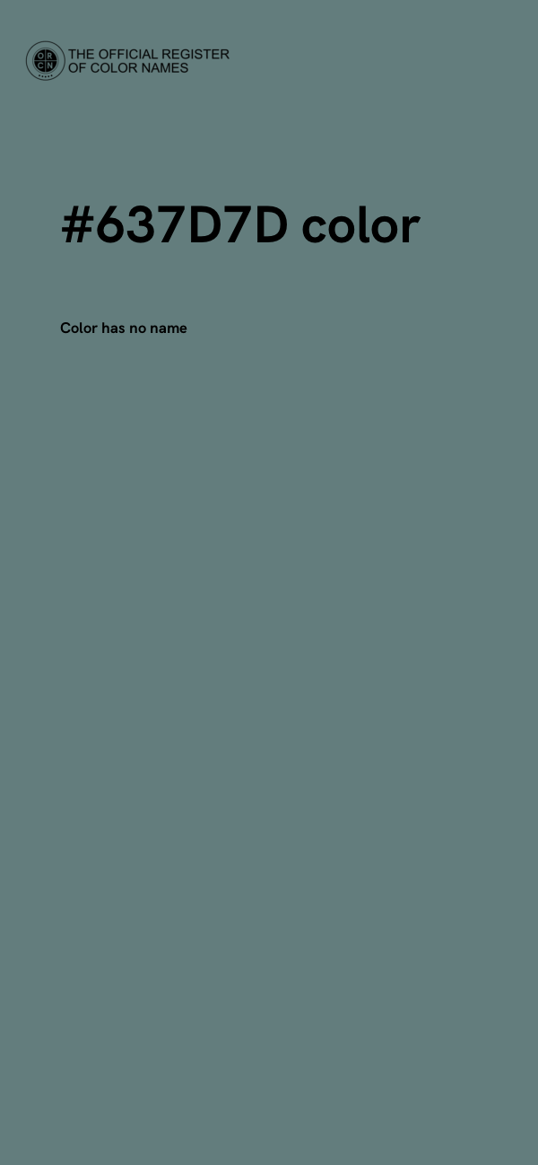 #637D7D color image