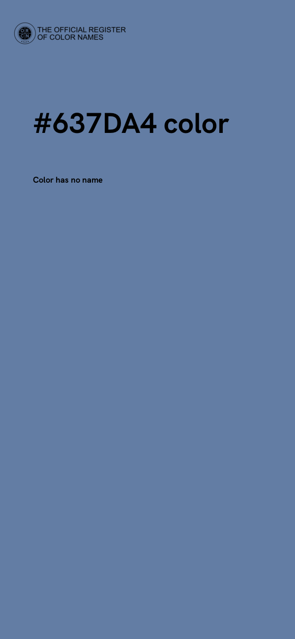 #637DA4 color image
