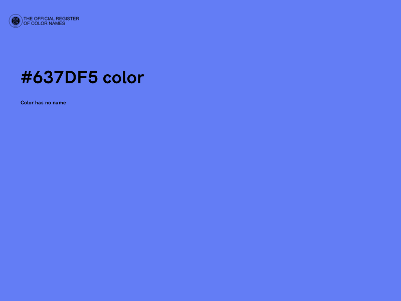 #637DF5 color image
