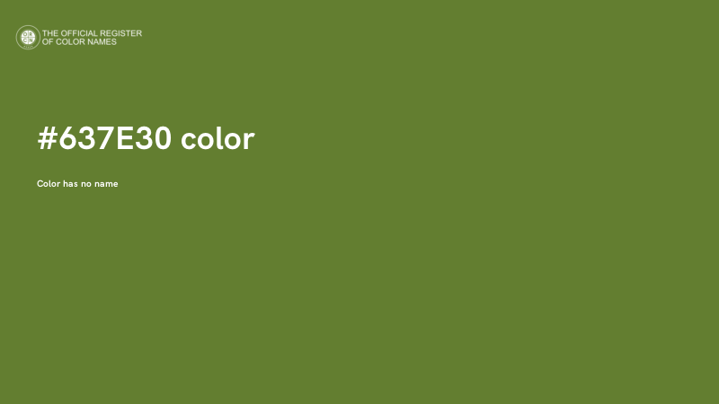#637E30 color image