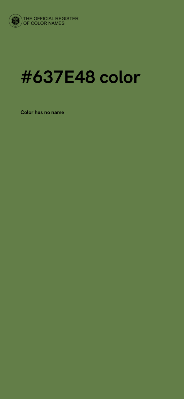 #637E48 color image