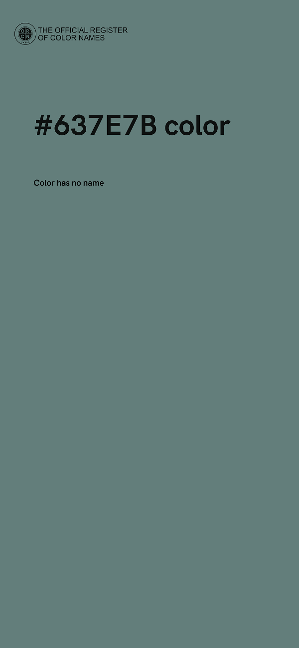 #637E7B color image