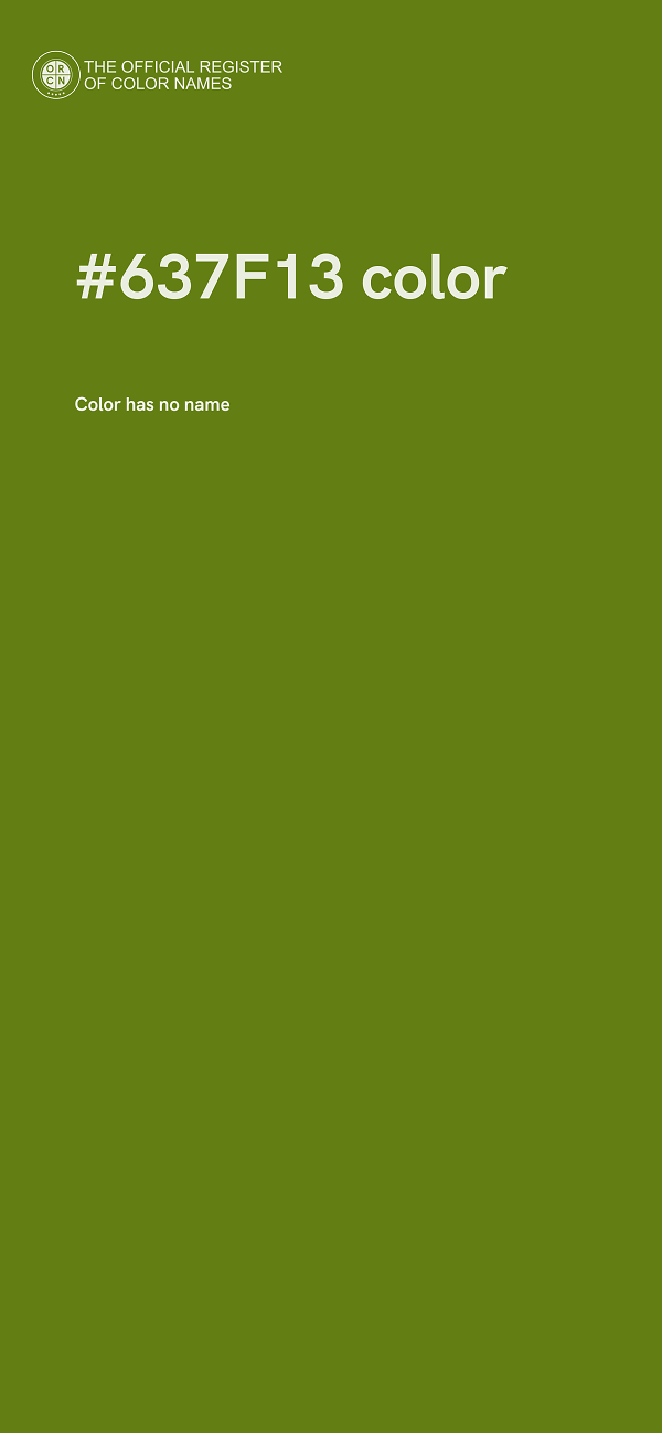 #637F13 color image