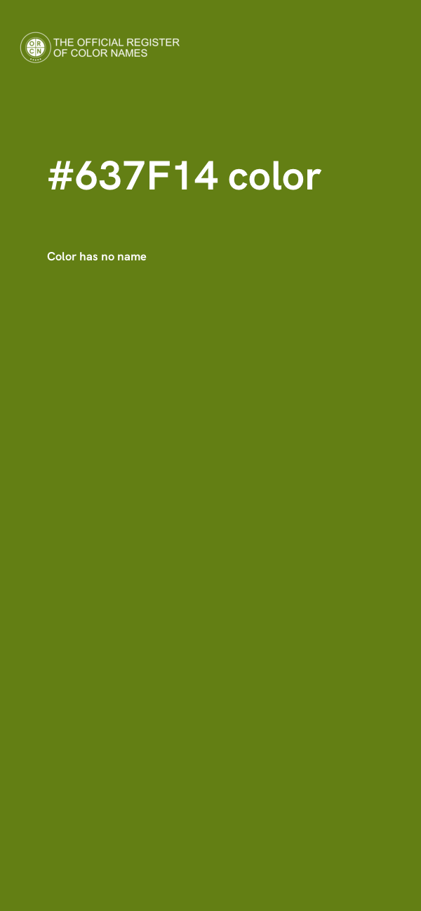 #637F14 color image