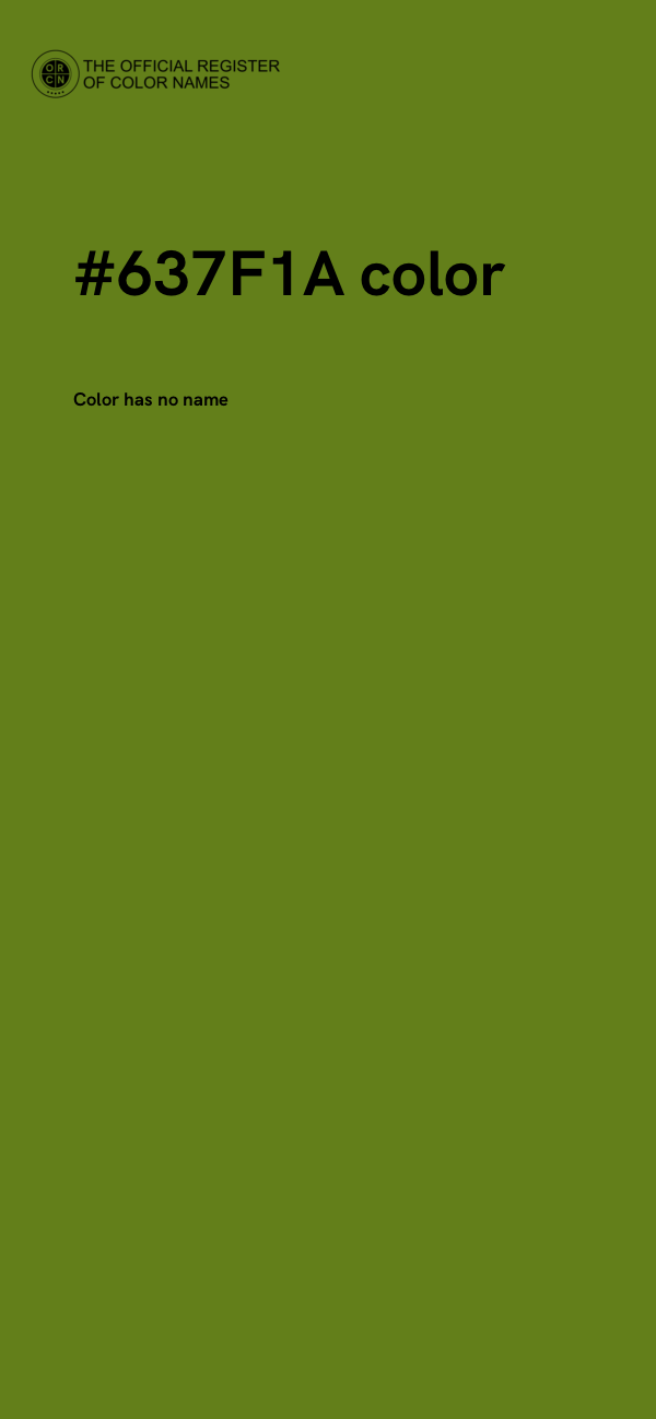 #637F1A color image