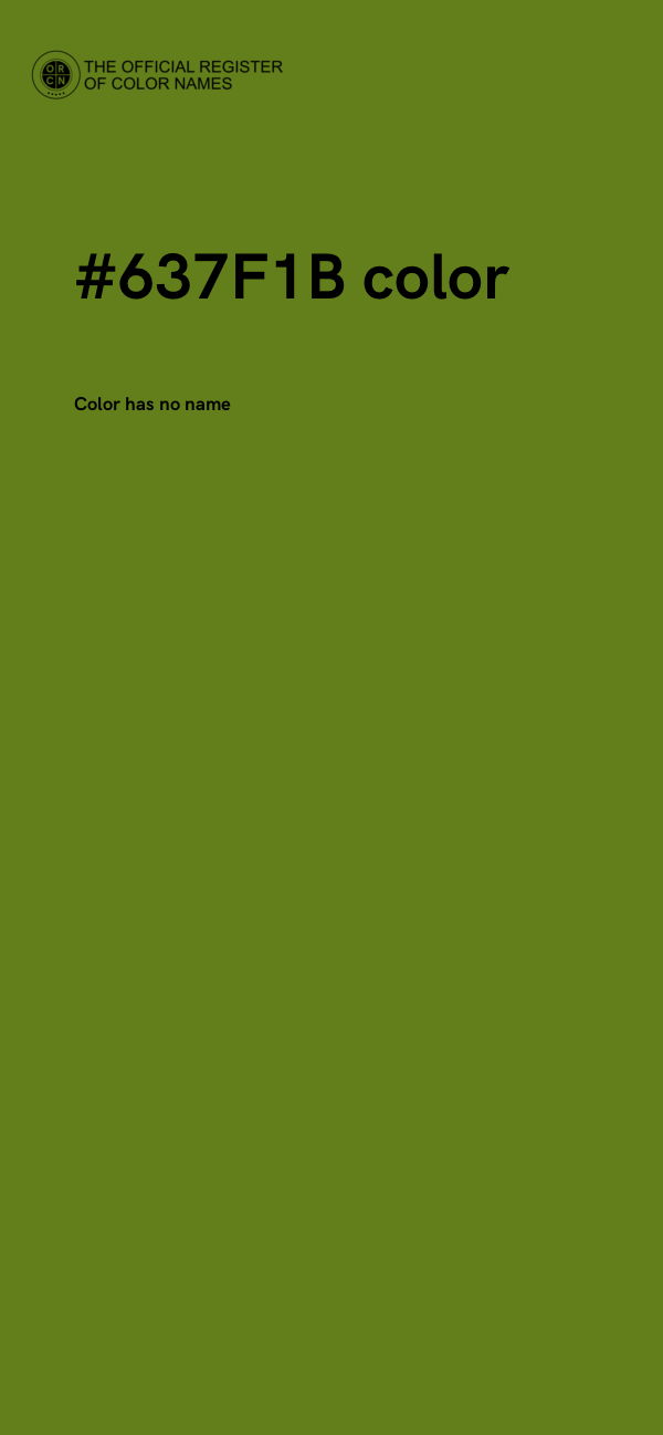 #637F1B color image