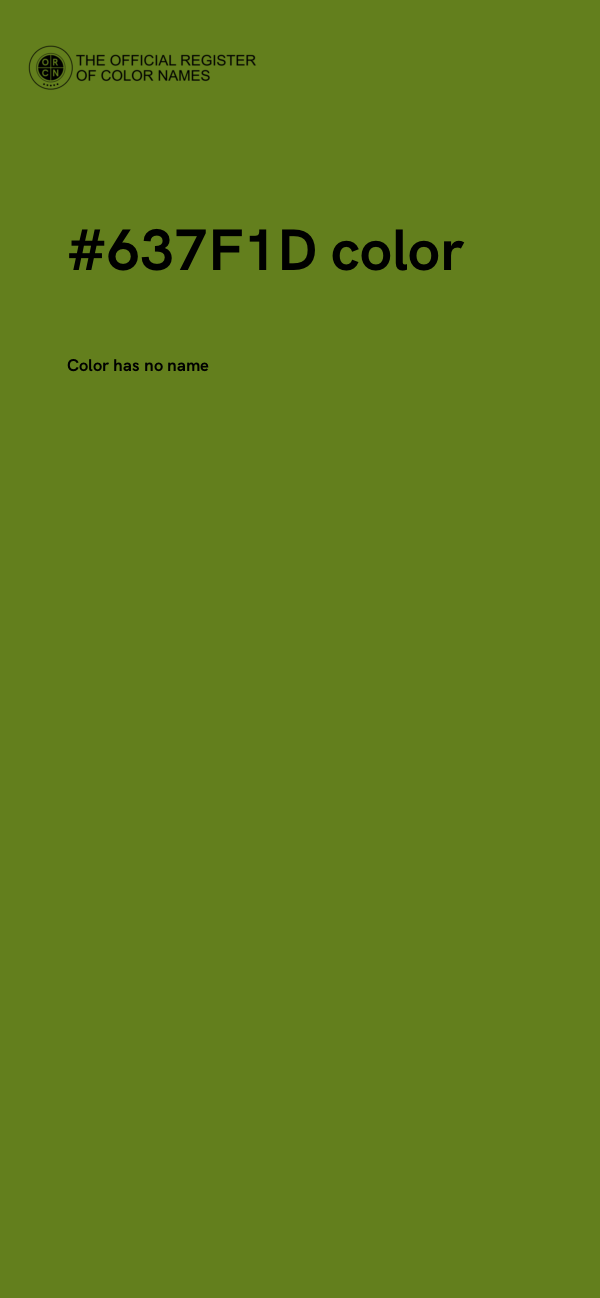 #637F1D color image