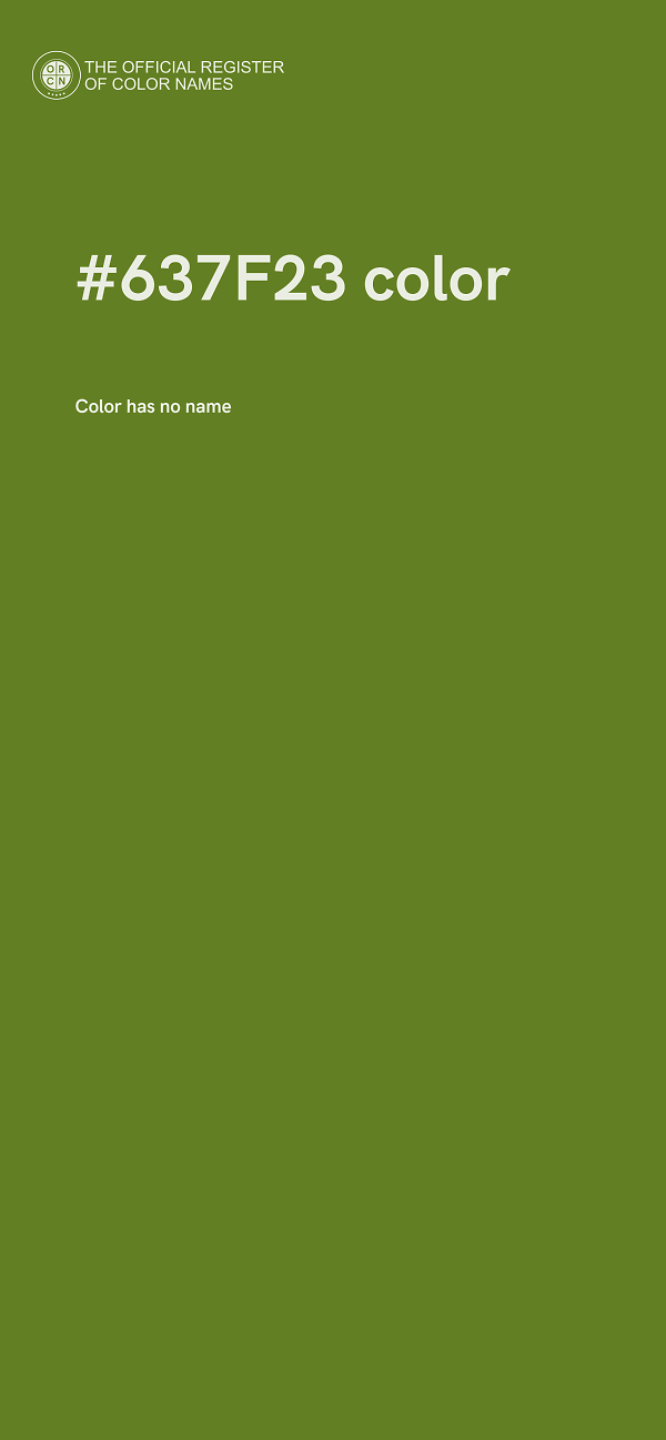 #637F23 color image
