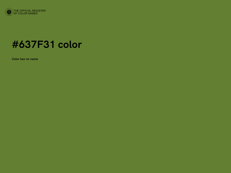 #637F31 color image