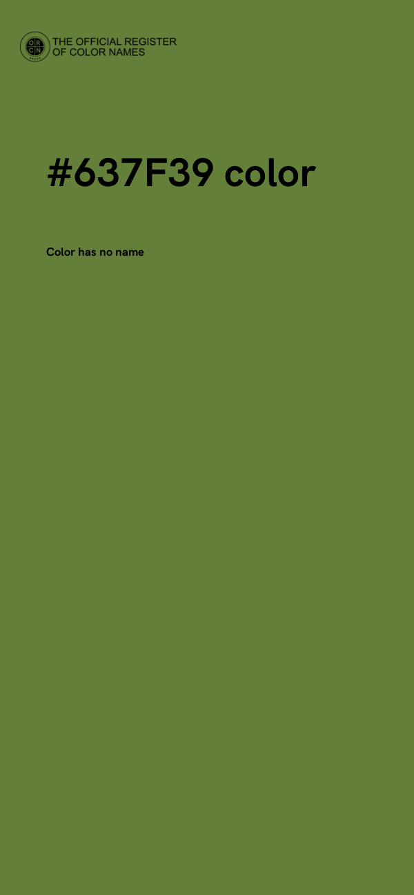 #637F39 color image
