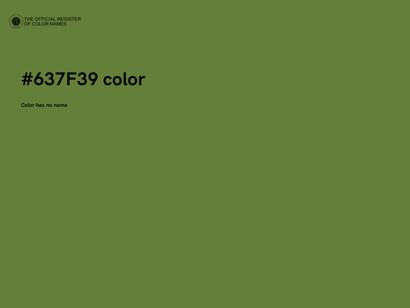 #637F39 color image