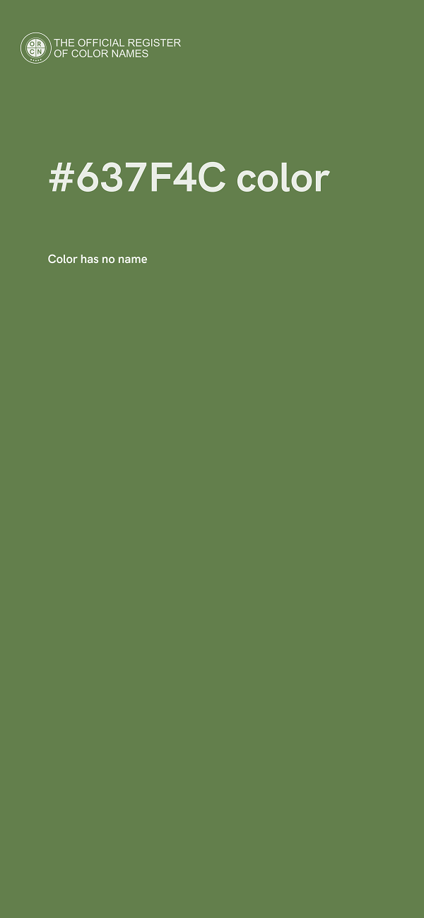 #637F4C color image