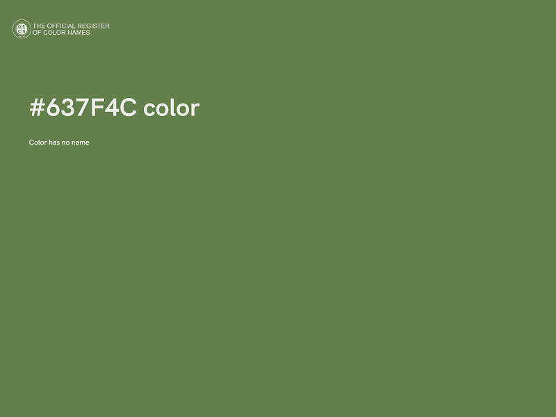 #637F4C color image