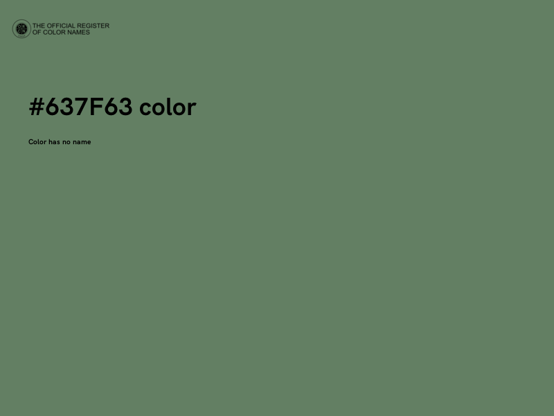 #637F63 color image