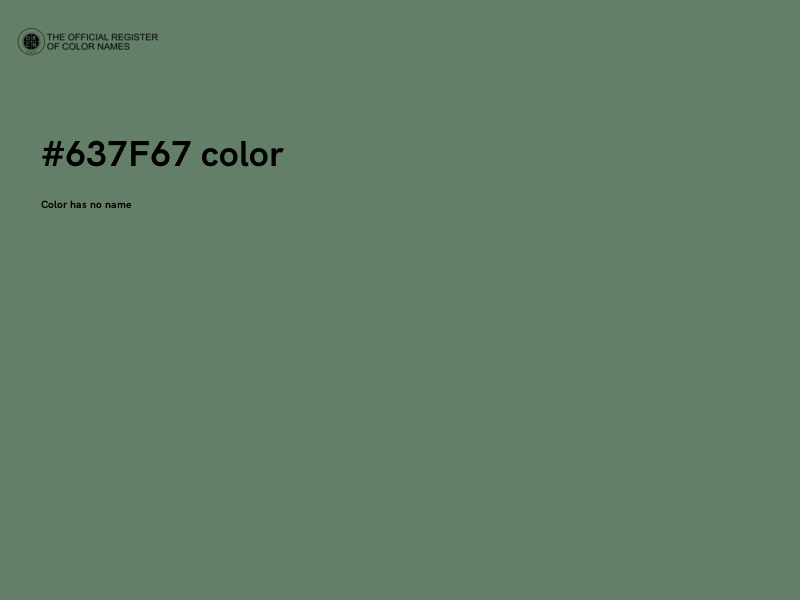#637F67 color image