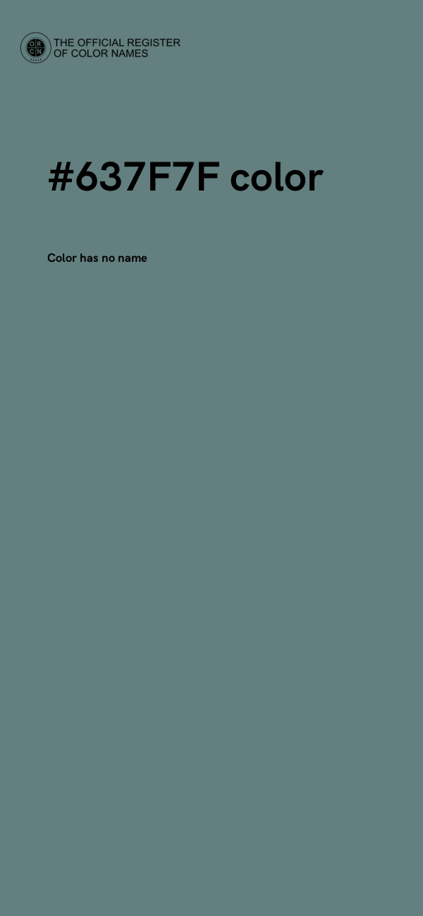 #637F7F color image