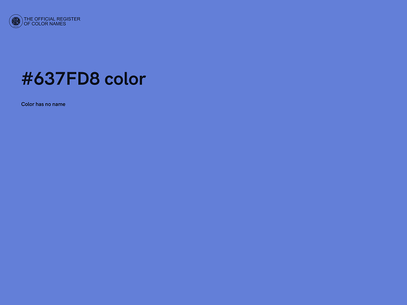 #637FD8 color image