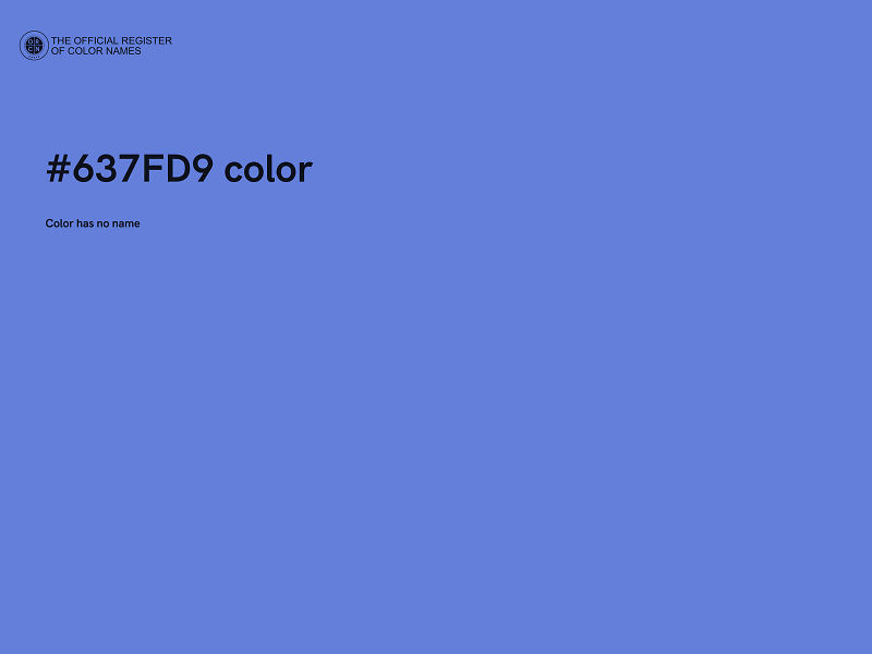 #637FD9 color image