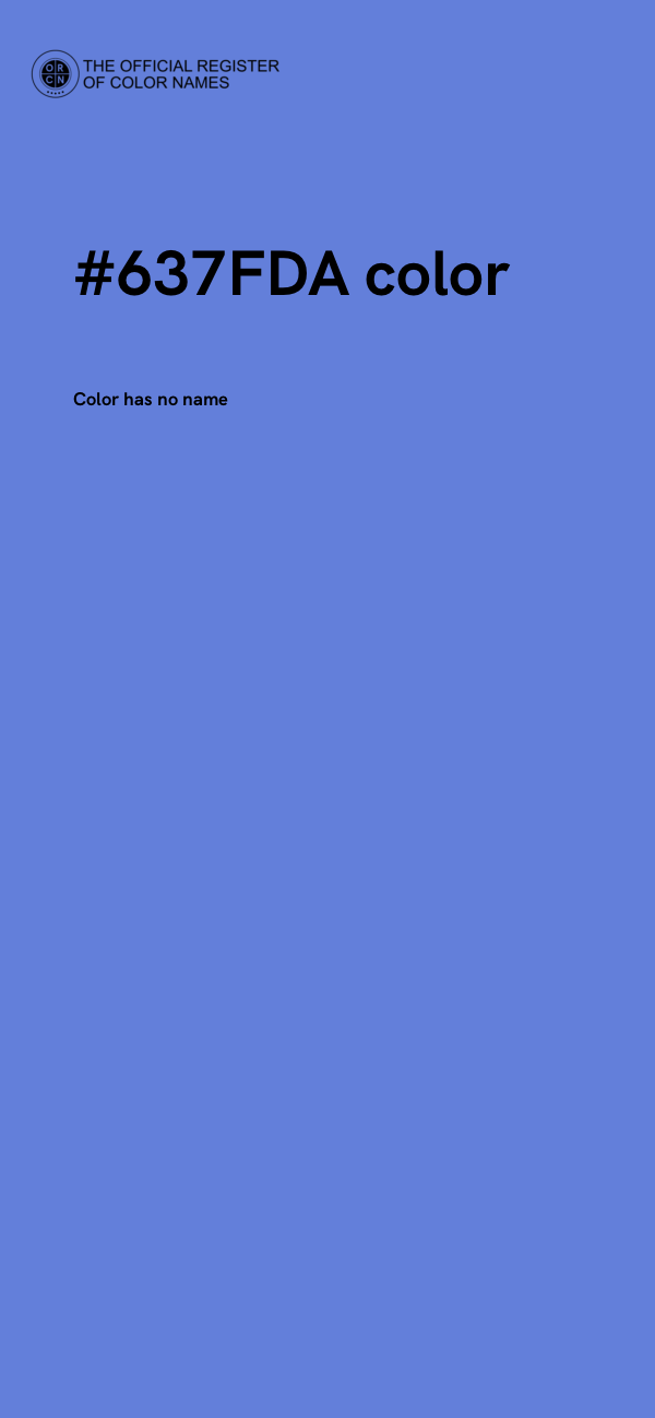 #637FDA color image