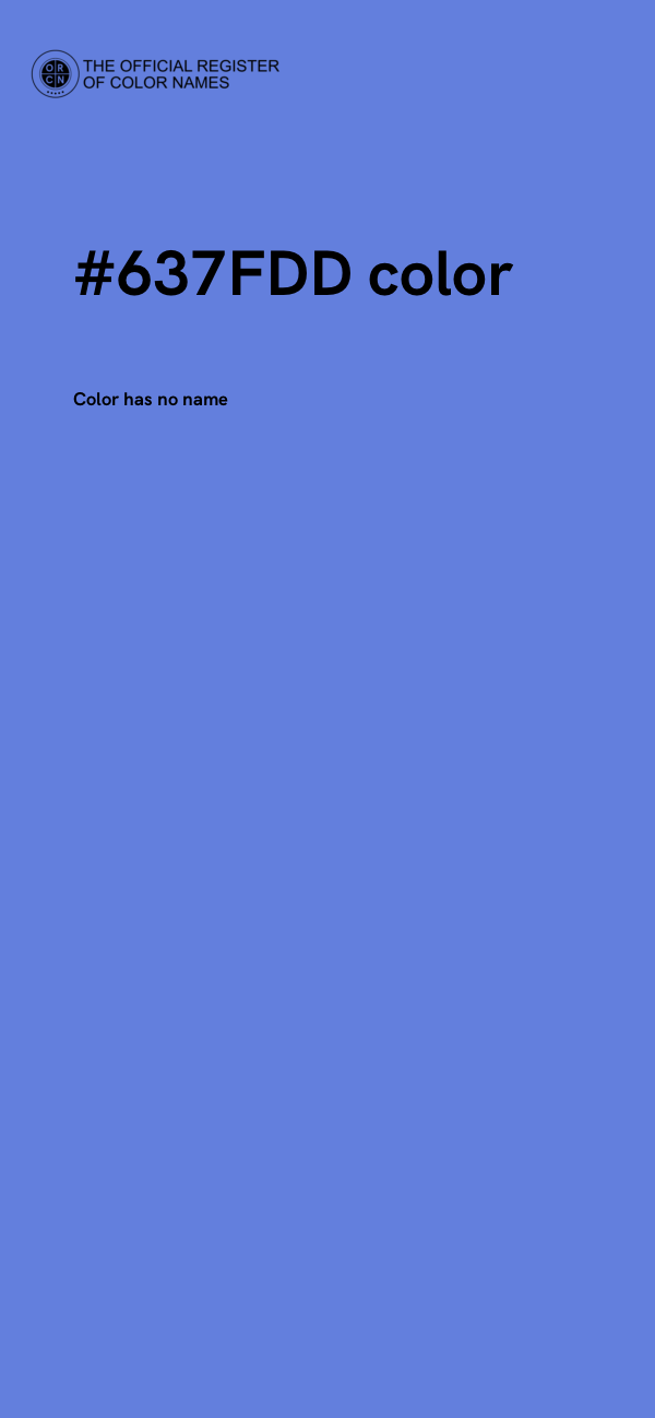 #637FDD color image
