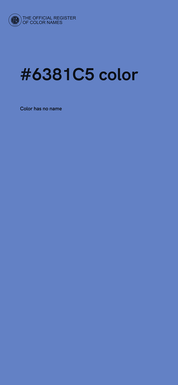 #6381C5 color image