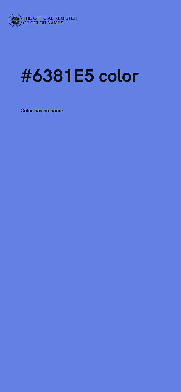 #6381E5 color image