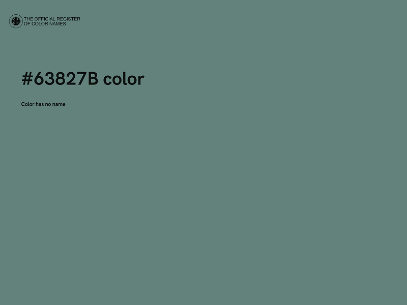 #63827B color image
