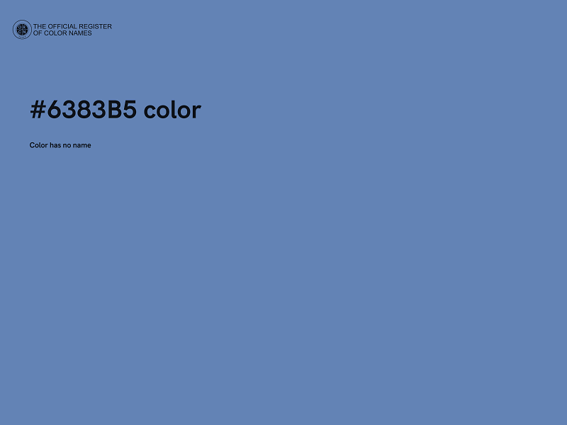 #6383B5 color image