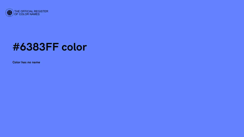 #6383FF color image