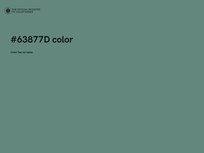 #63877D color image