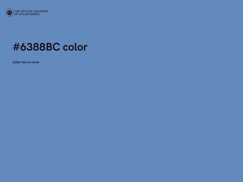 #6388BC color image