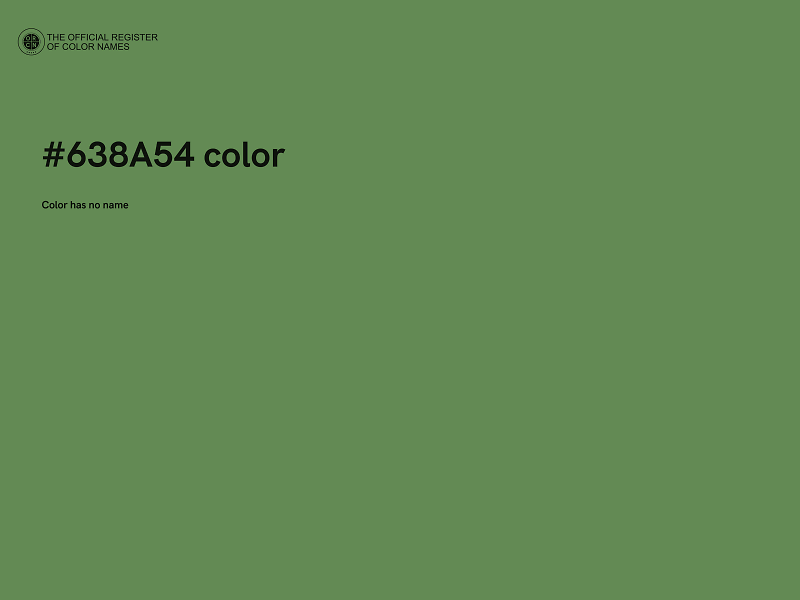 #638A54 color image