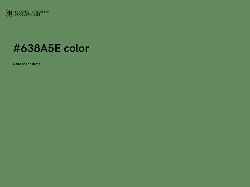 #638A5E color image