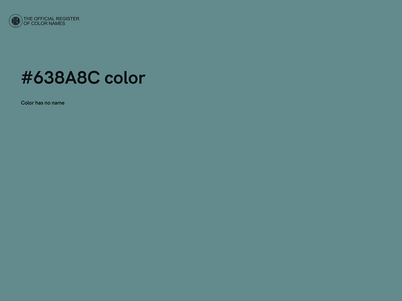 #638A8C color image