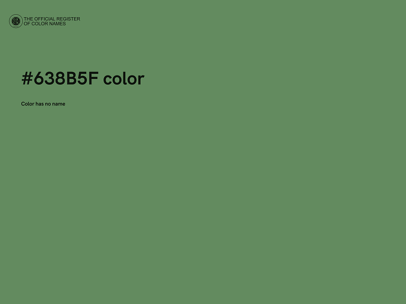 #638B5F color image