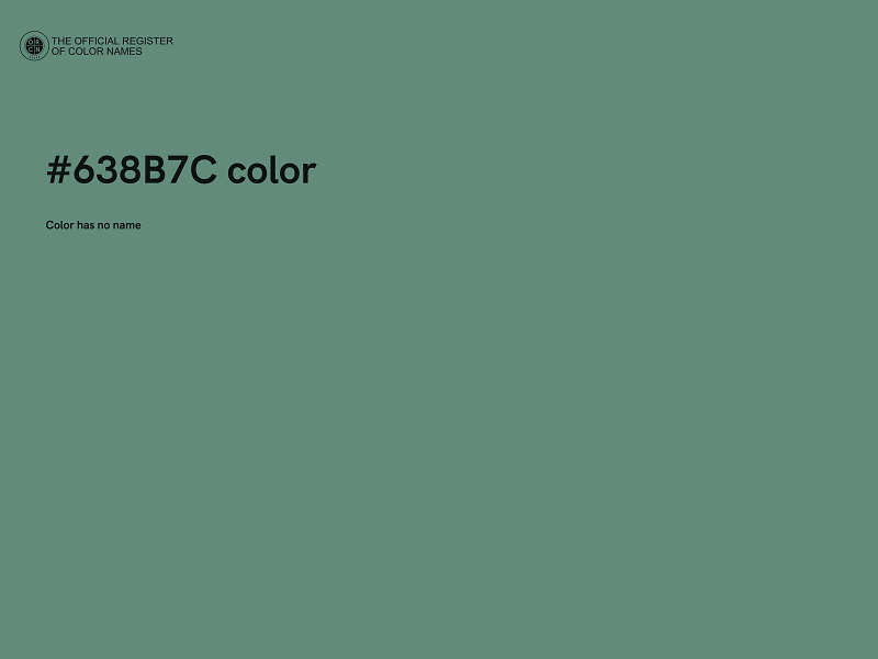 #638B7C color image