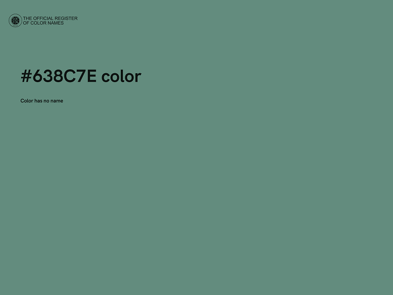 #638C7E color image