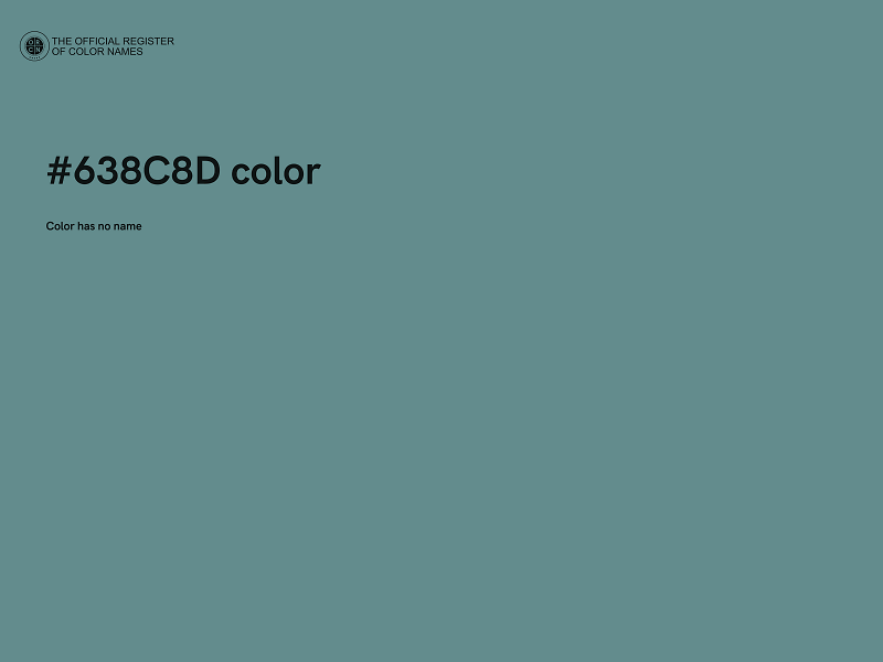 #638C8D color image