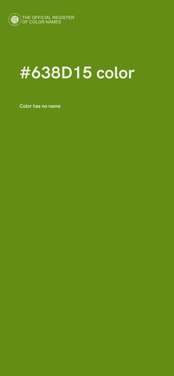 #638D15 color image