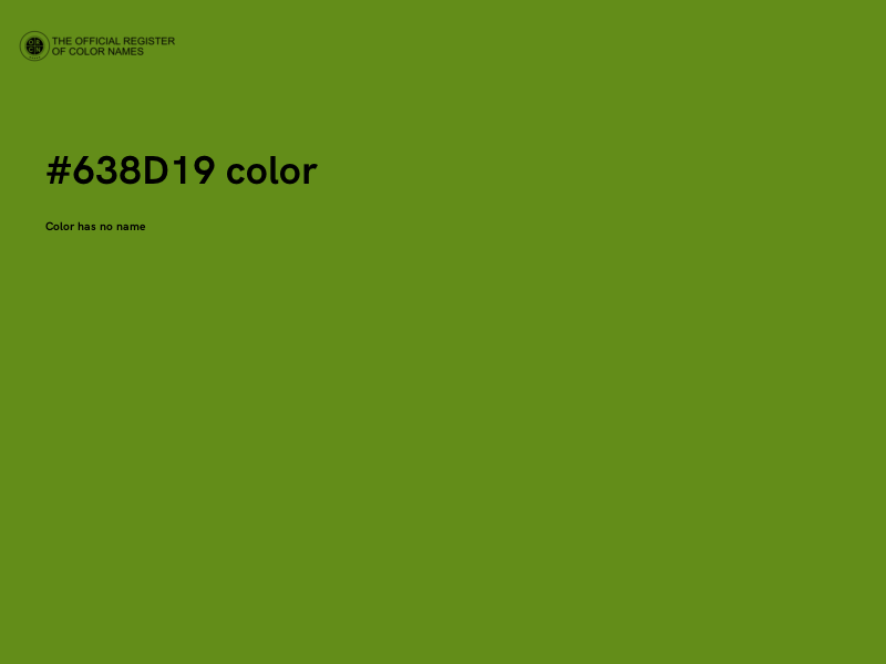 #638D19 color image