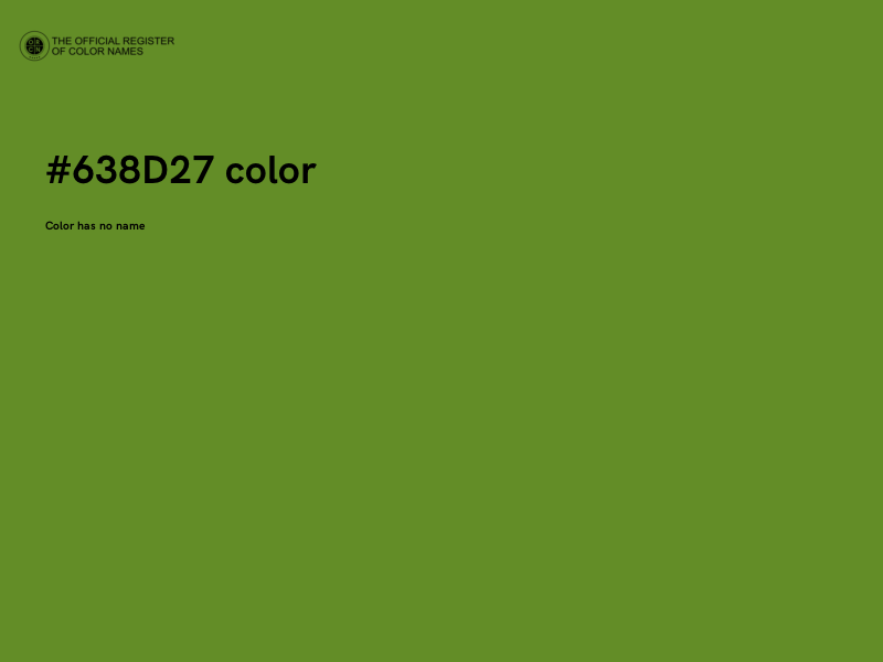 #638D27 color image