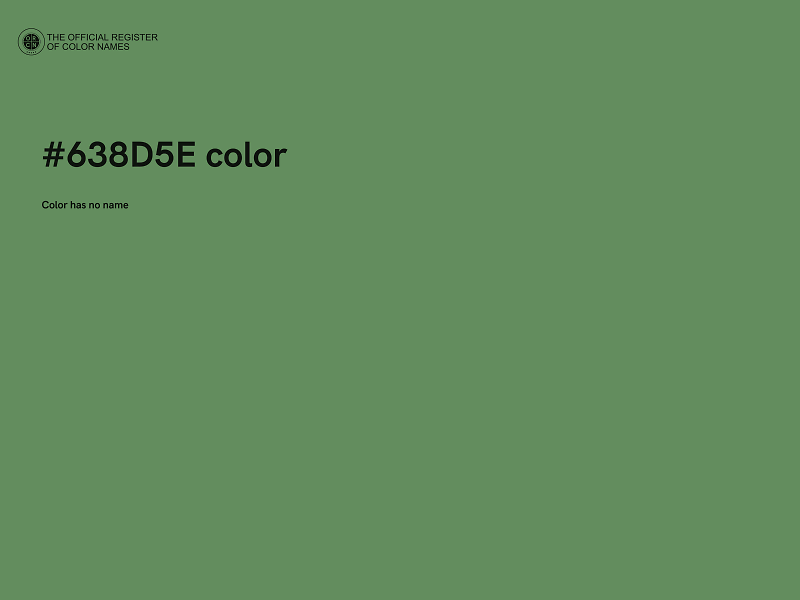 #638D5E color image