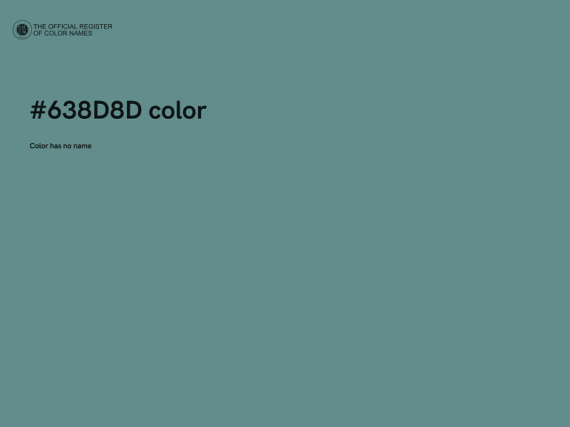 #638D8D color image