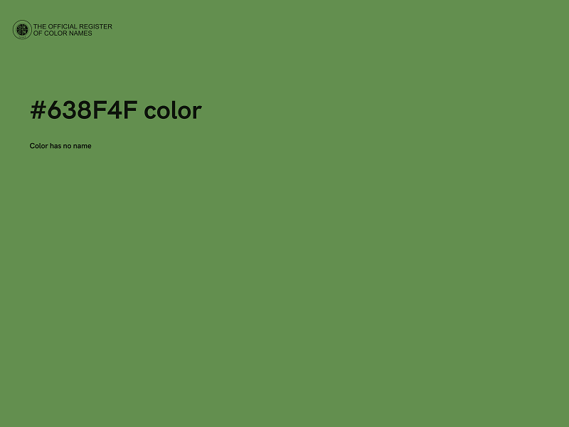 #638F4F color image